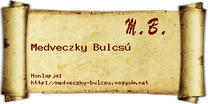 Medveczky Bulcsú névjegykártya